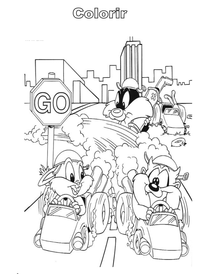 Coloring page: Baby Looney Tunes (Cartoons) #26602 - Free Printable Coloring Pages