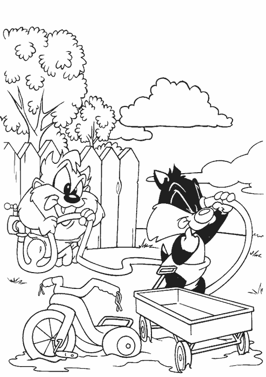 Coloring page: Baby Looney Tunes (Cartoons) #26608 - Free Printable Coloring Pages