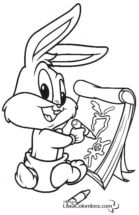 Coloring page: Baby Looney Tunes (Cartoons) #26613 - Free Printable Coloring Pages