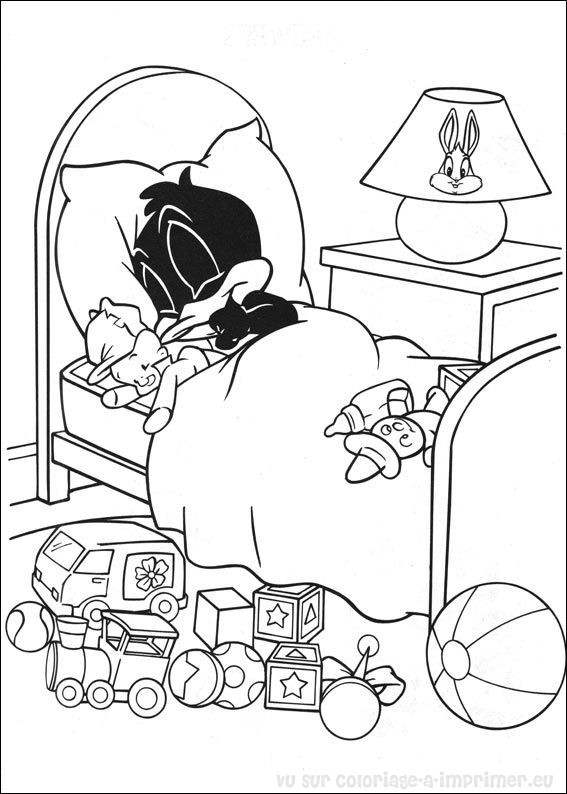 Coloring page: Baby Looney Tunes (Cartoons) #26615 - Free Printable Coloring Pages