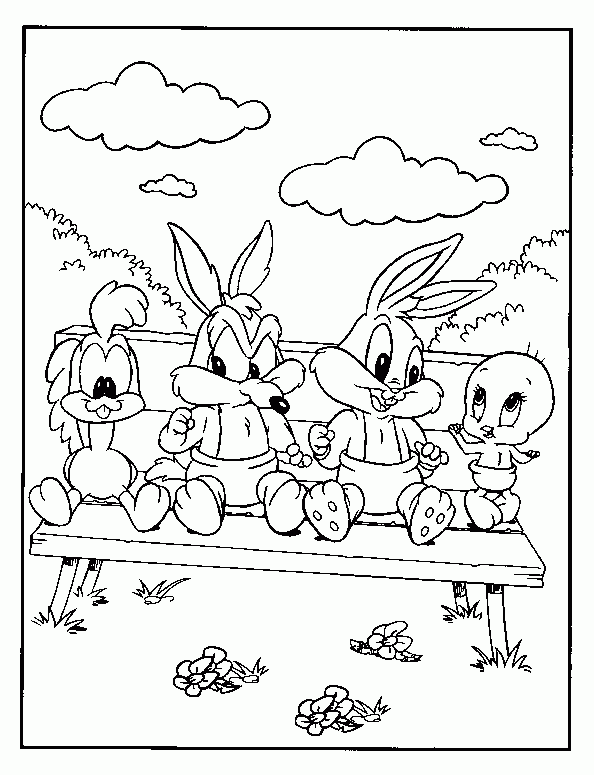 Coloring page: Baby Looney Tunes (Cartoons) #26623 - Free Printable Coloring Pages