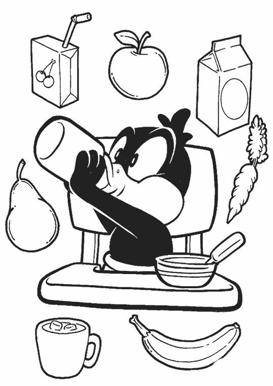 Coloring page: Baby Looney Tunes (Cartoons) #26627 - Free Printable Coloring Pages