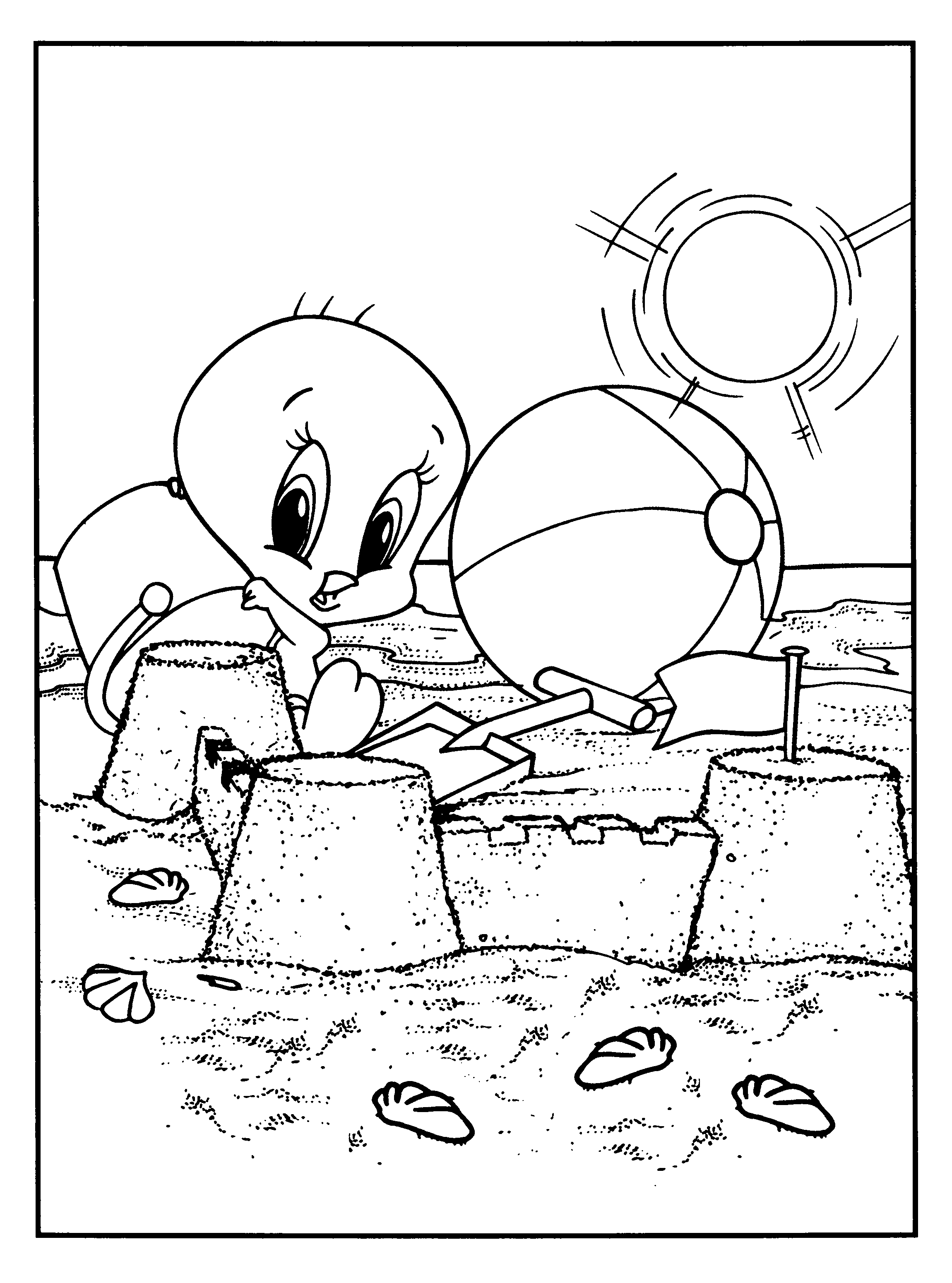 Coloring page: Baby Looney Tunes (Cartoons) #26649 - Free Printable Coloring Pages