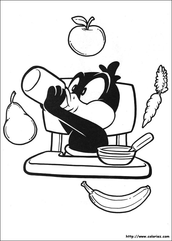 Coloring page: Baby Looney Tunes (Cartoons) #26663 - Free Printable Coloring Pages