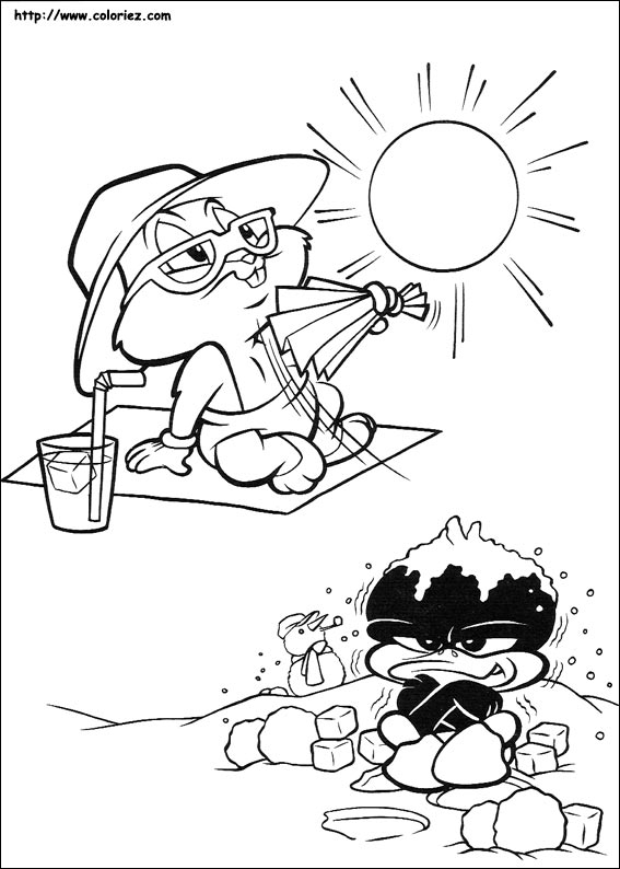 Coloring page: Baby Looney Tunes (Cartoons) #26672 - Free Printable Coloring Pages