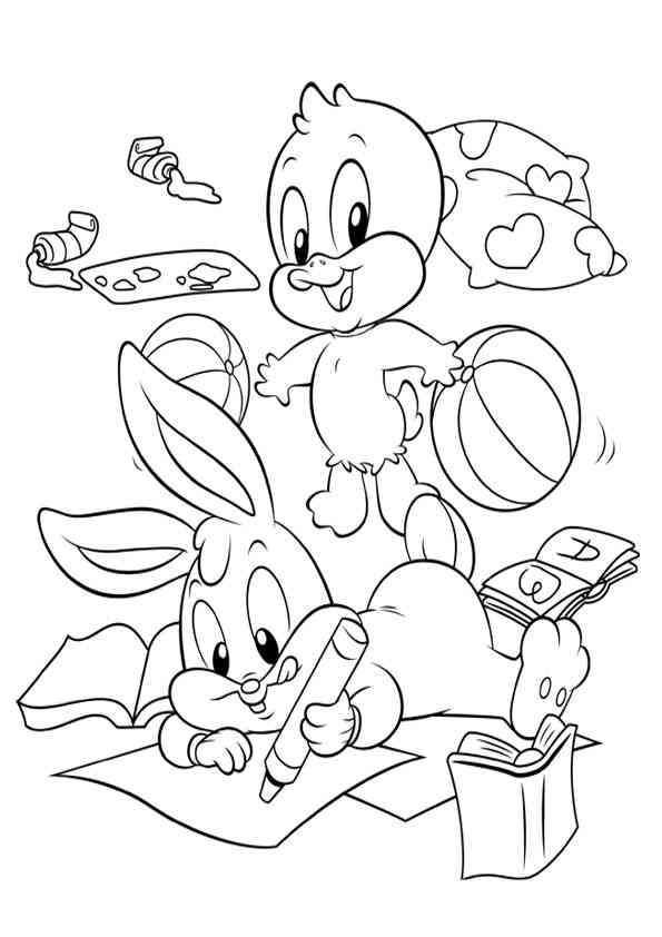 Coloring page: Baby Looney Tunes (Cartoons) #26682 - Free Printable Coloring Pages