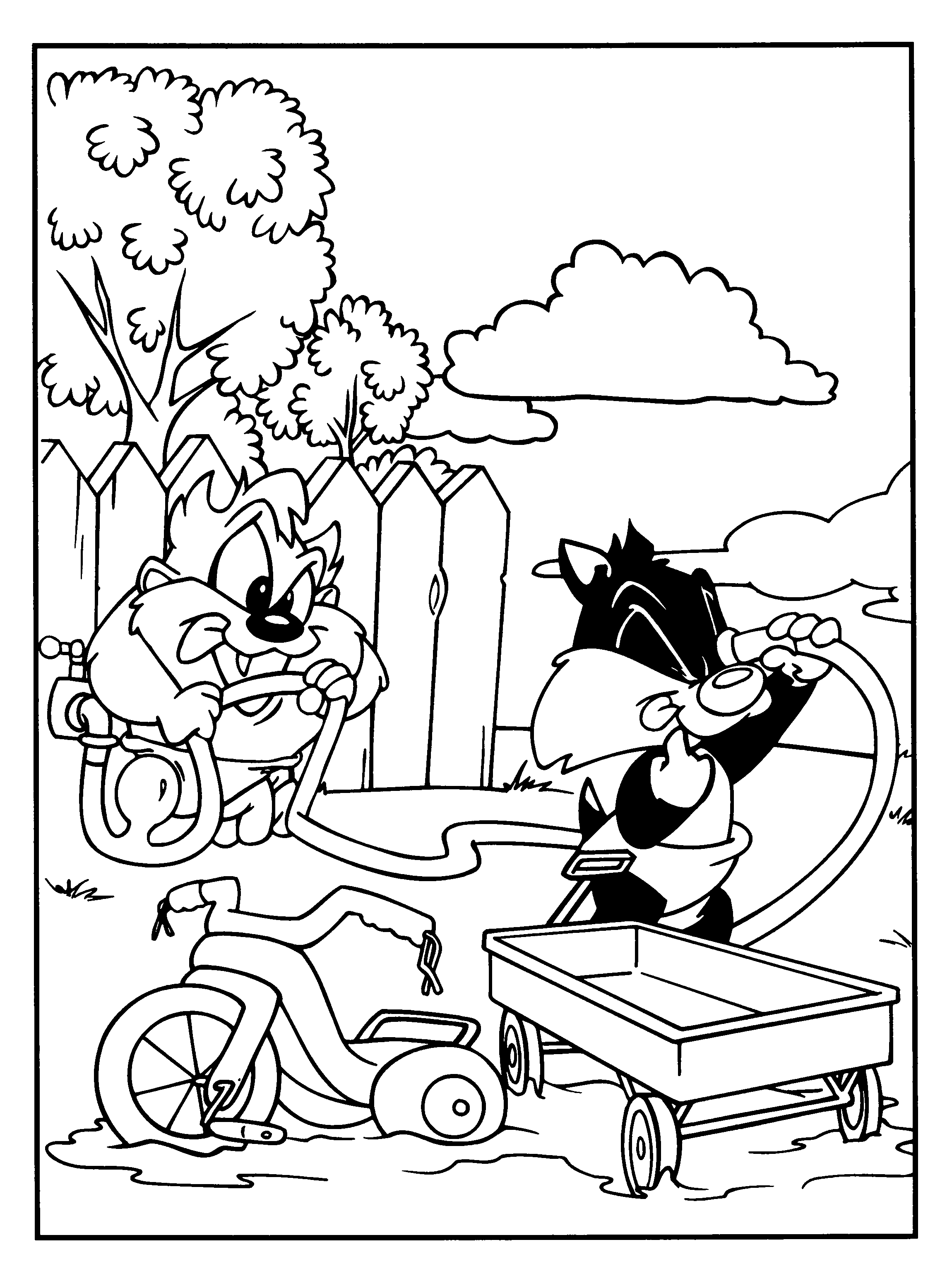 Coloring page: Baby Looney Tunes (Cartoons) #26686 - Free Printable Coloring Pages