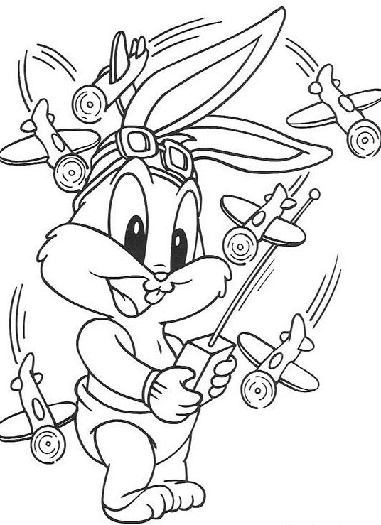 Coloring page: Baby Looney Tunes (Cartoons) #26687 - Free Printable Coloring Pages