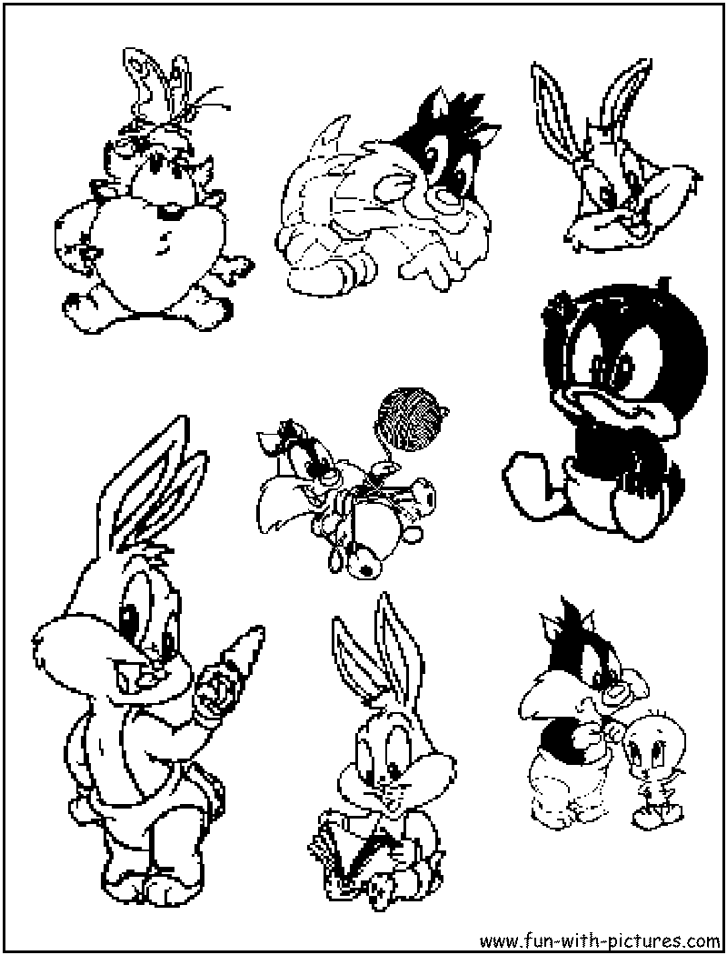 Coloring page: Baby Looney Tunes (Cartoons) #26695 - Free Printable Coloring Pages