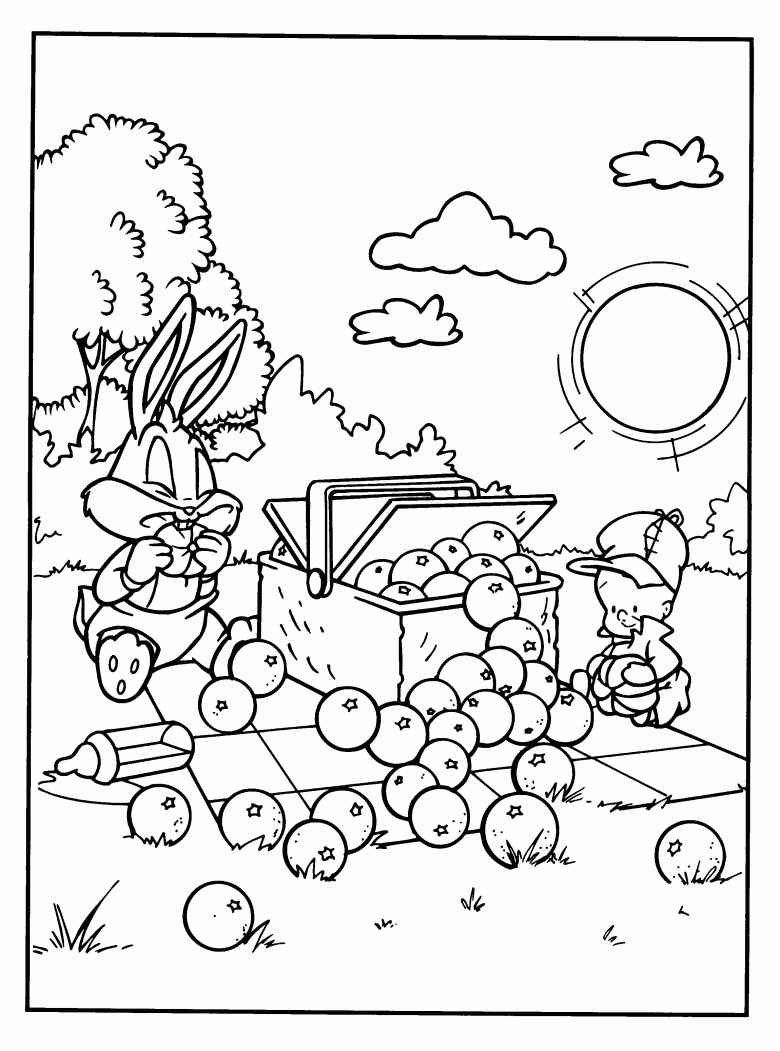 Coloring page: Baby Looney Tunes (Cartoons) #26707 - Free Printable Coloring Pages