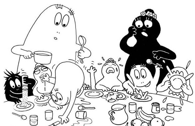 Coloring page: Barbapapa (Cartoons) #36455 - Free Printable Coloring Pages