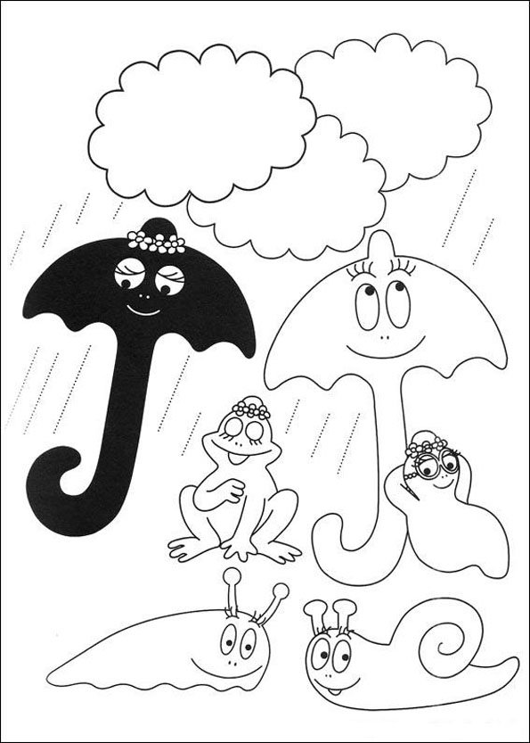 Coloring page: Barbapapa (Cartoons) #36456 - Free Printable Coloring Pages