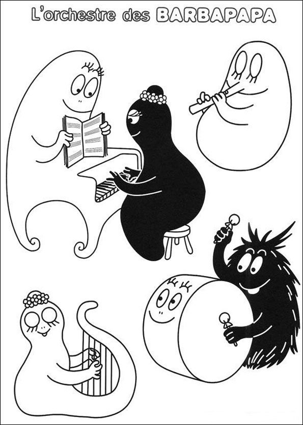 Coloring page: Barbapapa (Cartoons) #36462 - Free Printable Coloring Pages