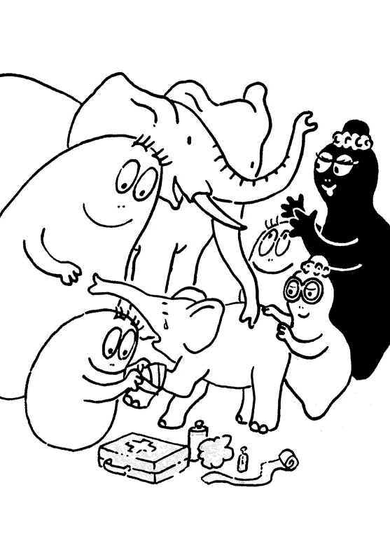 Coloring page: Barbapapa (Cartoons) #36463 - Free Printable Coloring Pages
