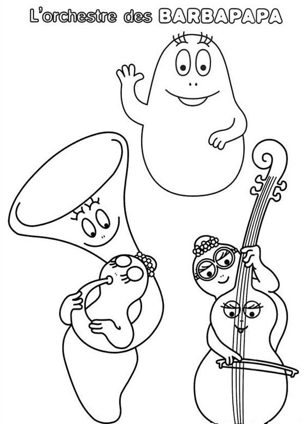 Coloring page: Barbapapa (Cartoons) #36476 - Free Printable Coloring Pages