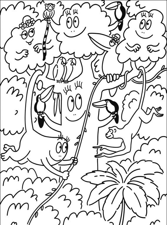 Coloring page: Barbapapa (Cartoons) #36491 - Free Printable Coloring Pages