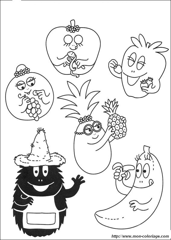 Coloring page: Barbapapa (Cartoons) #36498 - Free Printable Coloring Pages