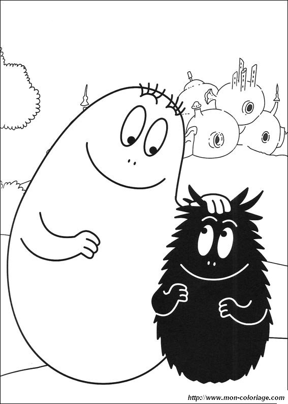 Coloring page: Barbapapa (Cartoons) #36529 - Free Printable Coloring Pages