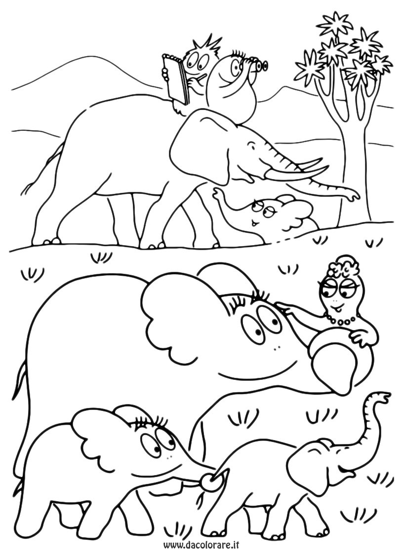 Coloring page: Barbapapa (Cartoons) #36538 - Free Printable Coloring Pages