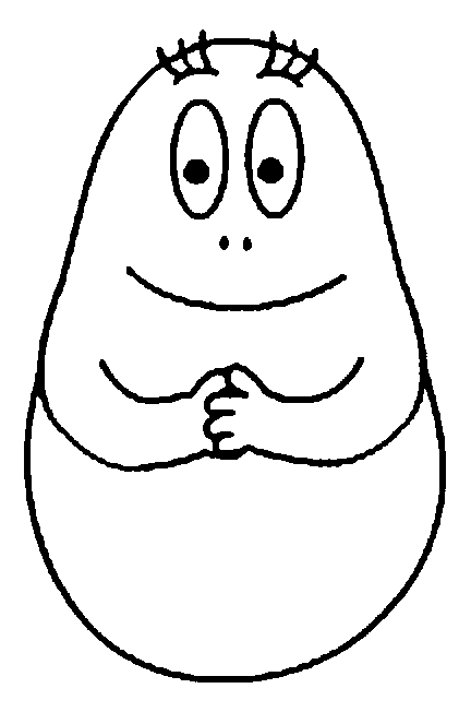 Coloring page: Barbapapa (Cartoons) #36553 - Free Printable Coloring Pages