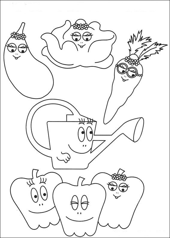 Coloring page: Barbapapa (Cartoons) #36609 - Free Printable Coloring Pages