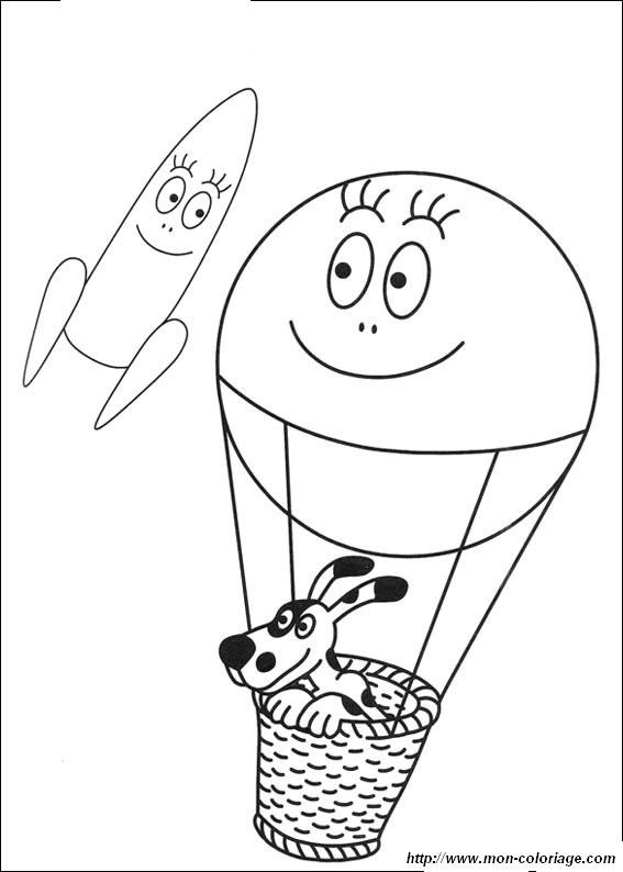 Coloring page: Barbapapa (Cartoons) #36615 - Free Printable Coloring Pages