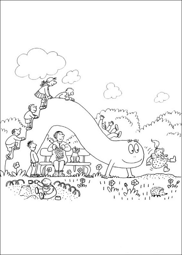 Coloring page: Barbapapa (Cartoons) #36625 - Free Printable Coloring Pages