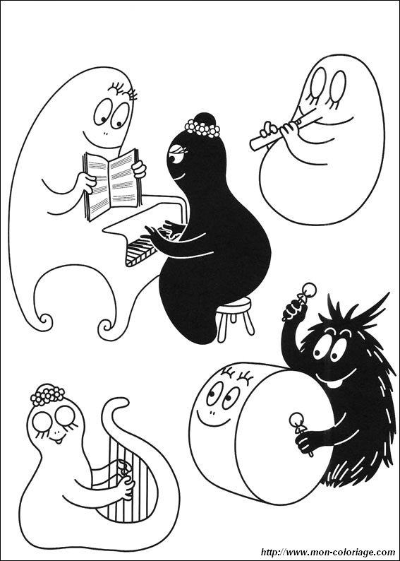 Coloring page: Barbapapa (Cartoons) #36644 - Free Printable Coloring Pages