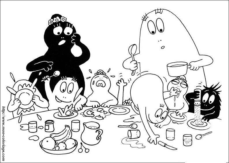 Coloring page: Barbapapa (Cartoons) #36662 - Free Printable Coloring Pages
