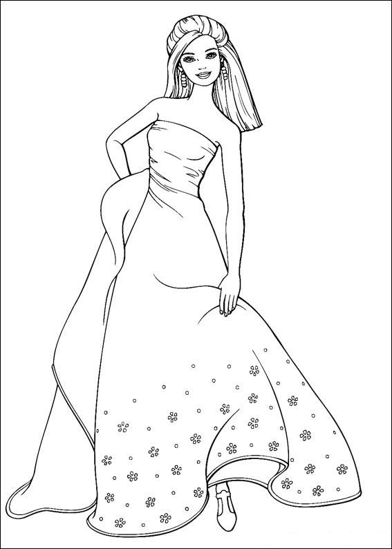 Coloring page: Barbie (Cartoons) #27453 - Free Printable Coloring Pages