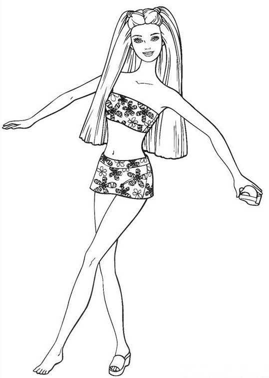 Coloring page: Barbie (Cartoons) #27470 - Free Printable Coloring Pages