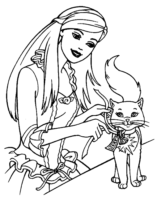 Coloring page: Barbie (Cartoons) #27472 - Free Printable Coloring Pages