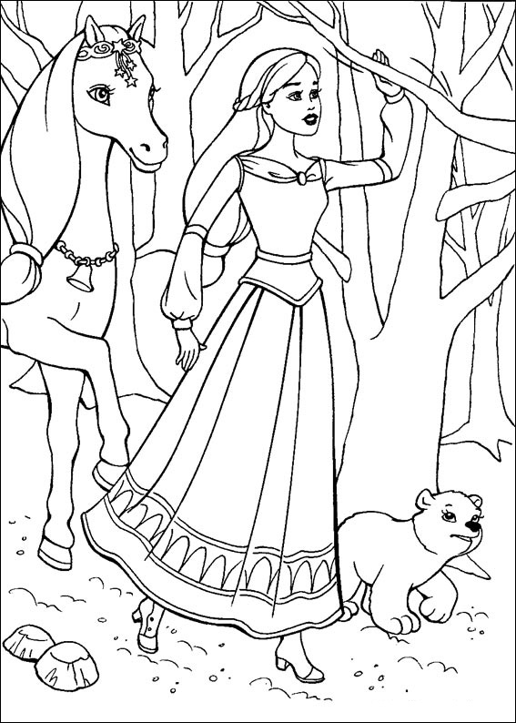 Coloring page: Barbie (Cartoons) #27483 - Free Printable Coloring Pages