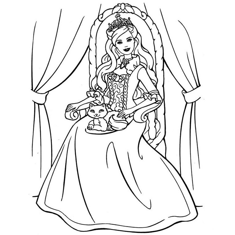 Coloring page: Barbie (Cartoons) #27484 - Free Printable Coloring Pages