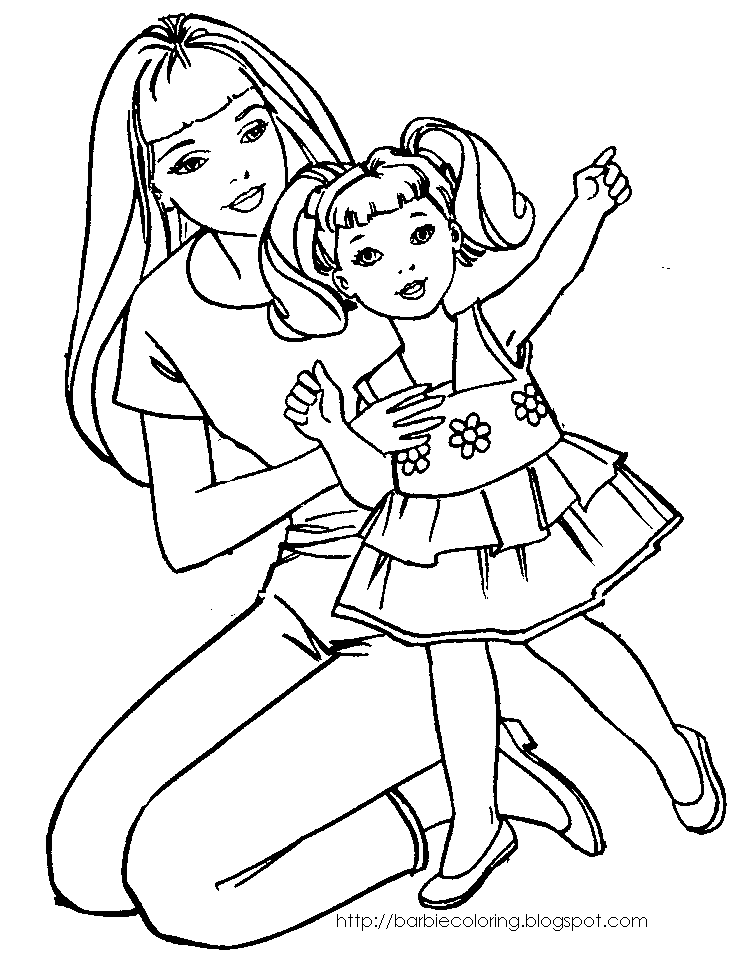 Coloring page: Barbie (Cartoons) #27491 - Free Printable Coloring Pages