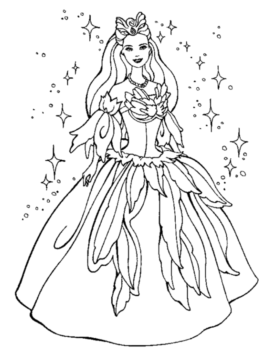 Coloring page: Barbie (Cartoons) #27492 - Free Printable Coloring Pages