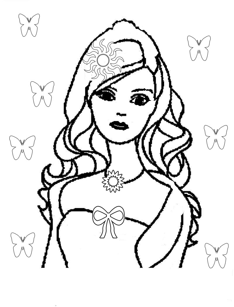 Coloring page: Barbie (Cartoons) #27494 - Free Printable Coloring Pages