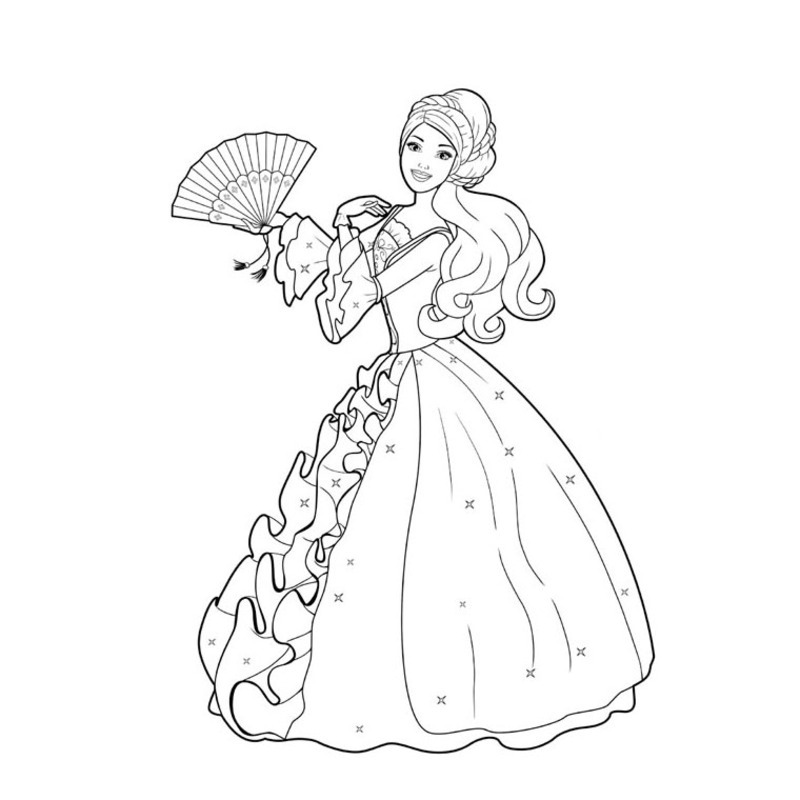 Coloring page: Barbie (Cartoons) #27499 - Free Printable Coloring Pages