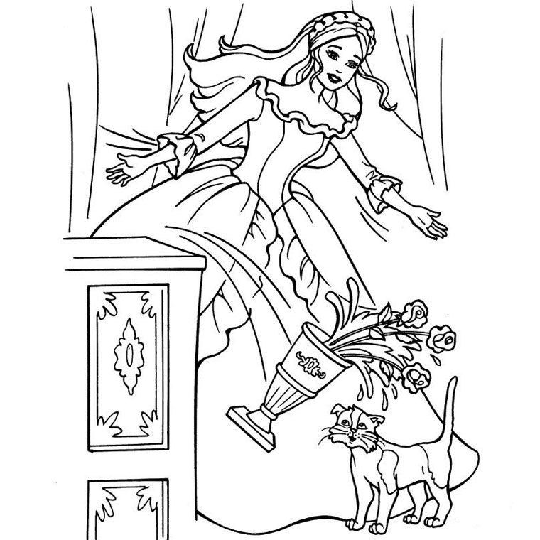 Coloring page: Barbie (Cartoons) #27505 - Free Printable Coloring Pages