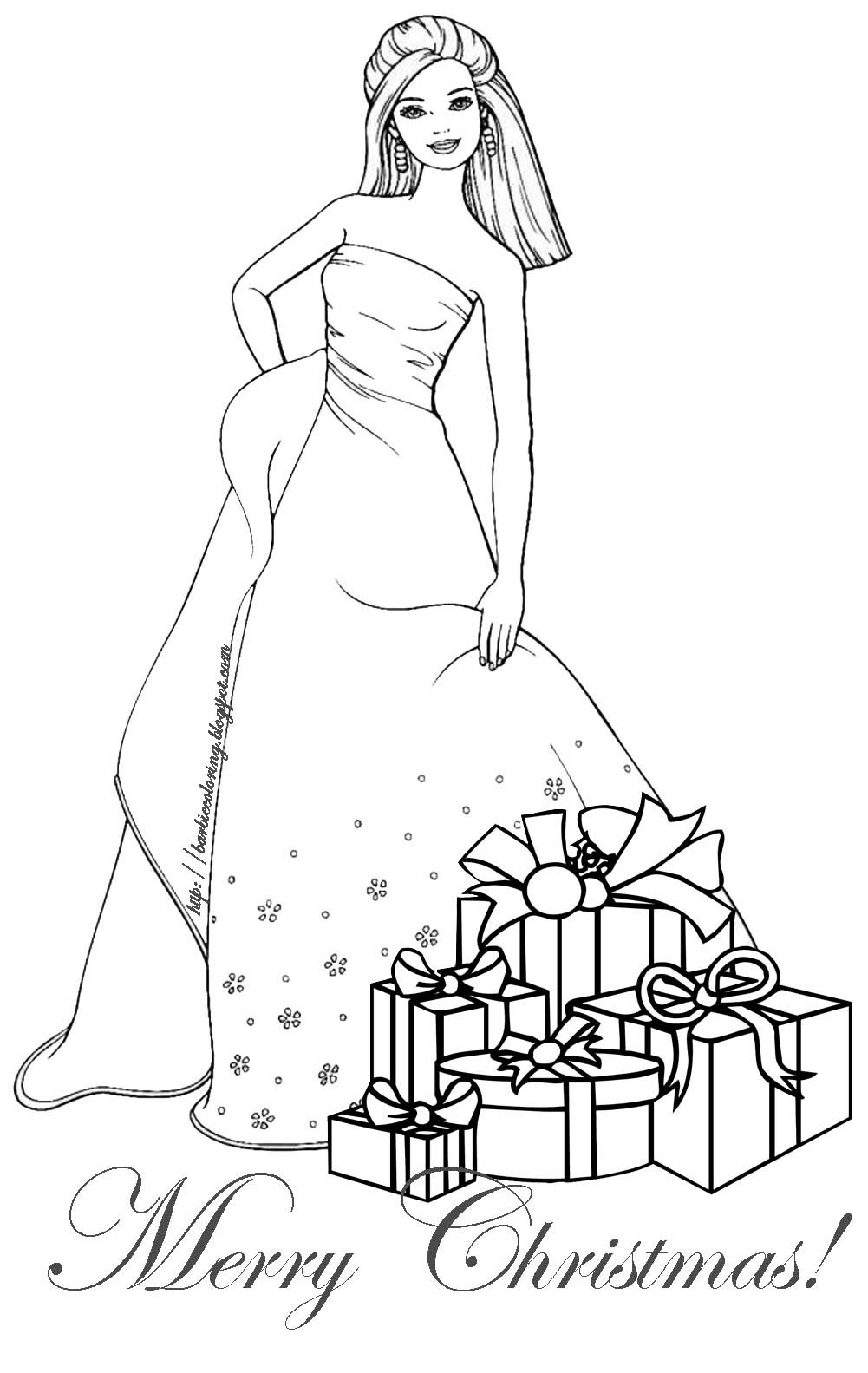 Coloring page: Barbie (Cartoons) #27514 - Free Printable Coloring Pages