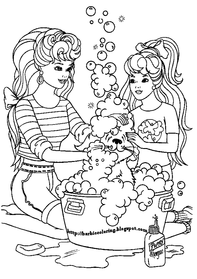 Coloring page: Barbie (Cartoons) #27521 - Free Printable Coloring Pages
