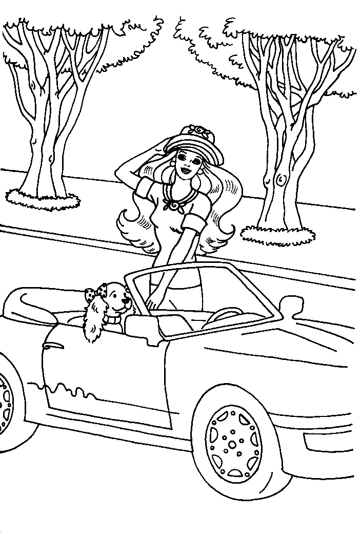 Coloring page: Barbie (Cartoons) #27522 - Free Printable Coloring Pages