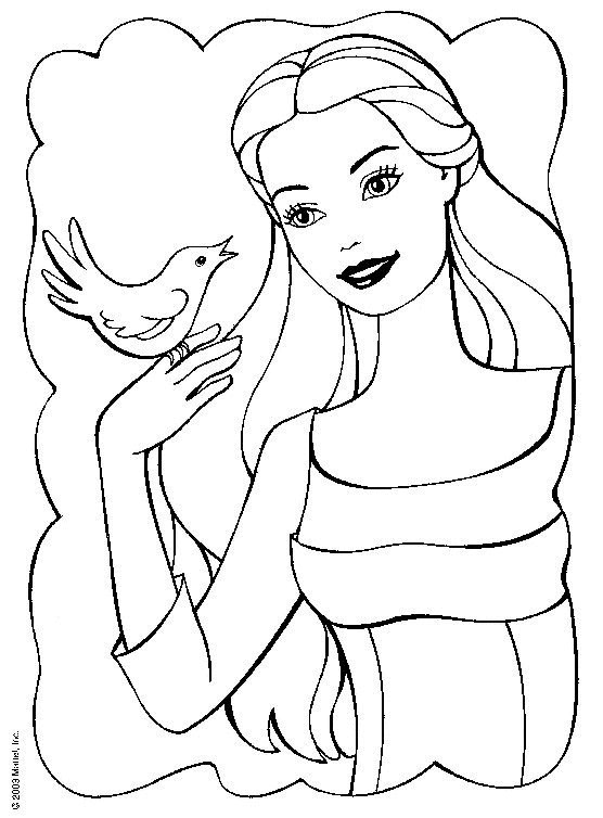 Coloring page: Barbie (Cartoons) #27523 - Free Printable Coloring Pages