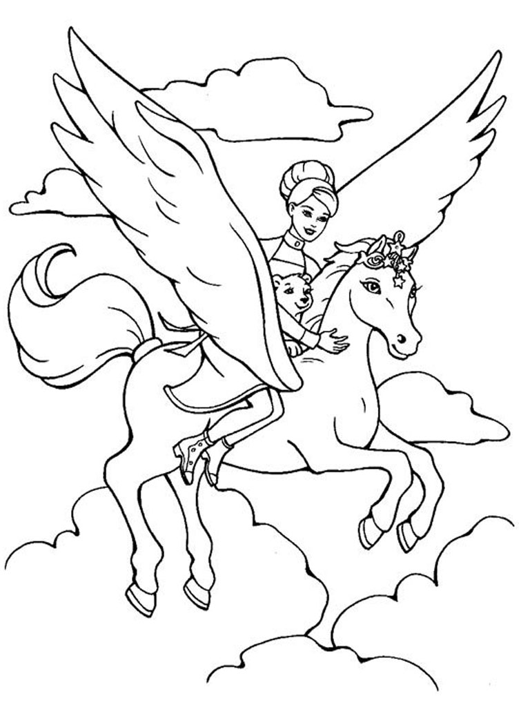 Coloring page: Barbie (Cartoons) #27532 - Free Printable Coloring Pages