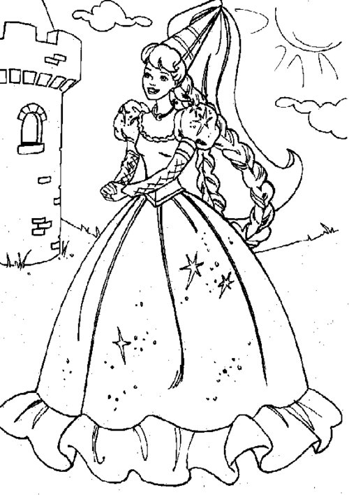 Coloring page: Barbie (Cartoons) #27537 - Free Printable Coloring Pages