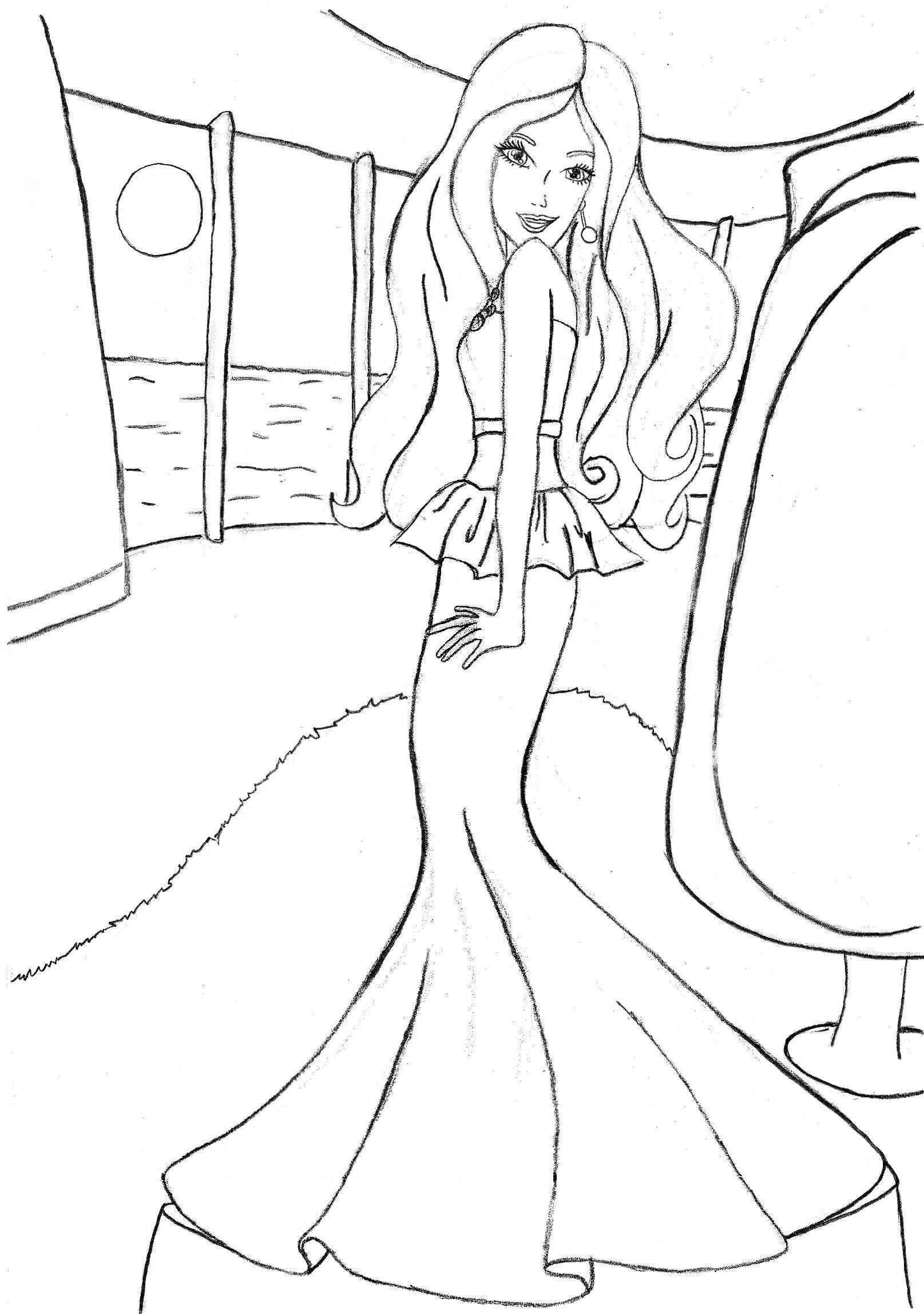 Coloring page: Barbie (Cartoons) #27541 - Free Printable Coloring Pages