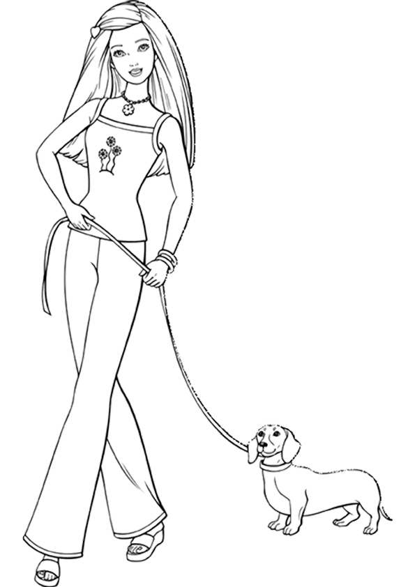 Coloring page: Barbie (Cartoons) #27542 - Free Printable Coloring Pages