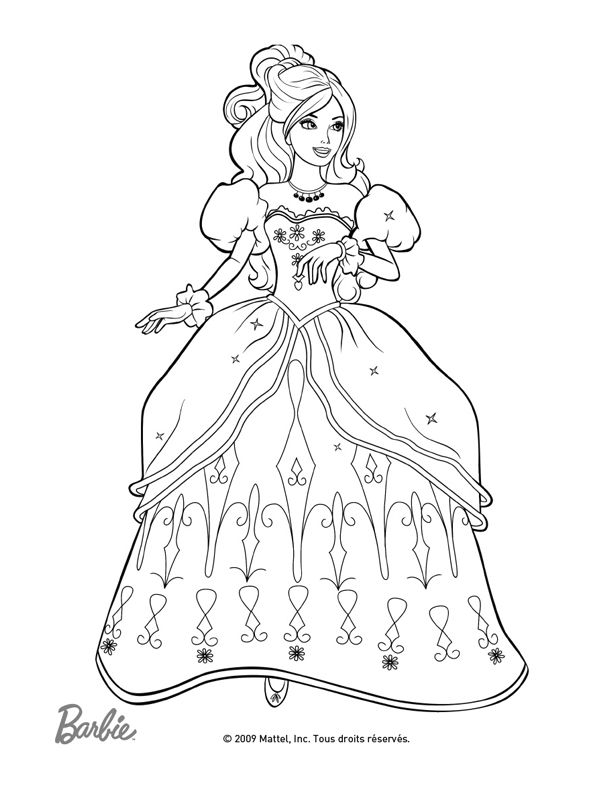 Coloring page: Barbie (Cartoons) #27547 - Free Printable Coloring Pages