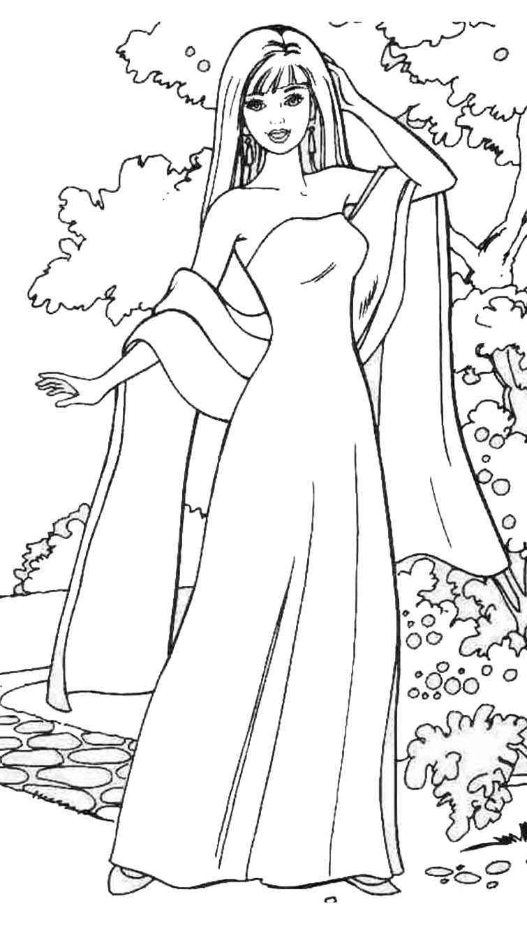 Coloring page: Barbie (Cartoons) #27550 - Free Printable Coloring Pages