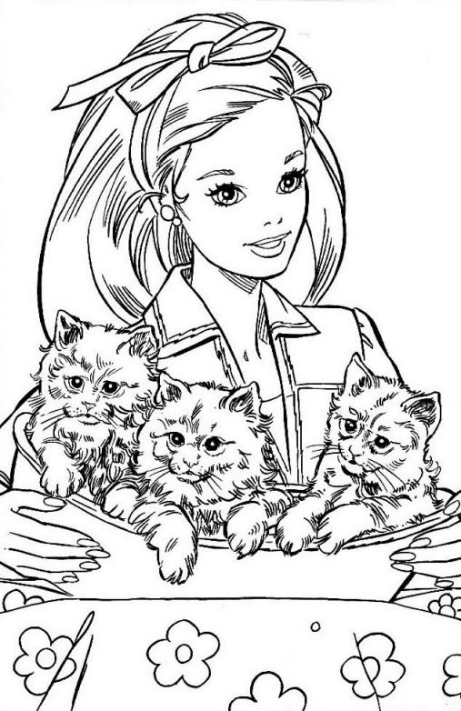 Coloring page: Barbie (Cartoons) #27552 - Free Printable Coloring Pages